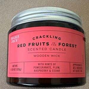 Trader Joe's Red Fruits in the Forest Candle